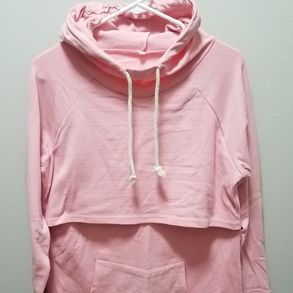 Nursing sweatshirt pink